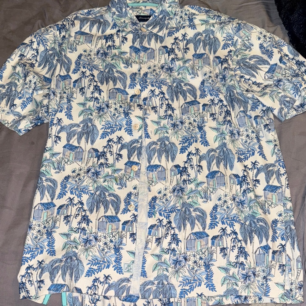 Tommy Bahama Tropical Print Short Sleeve Shirt